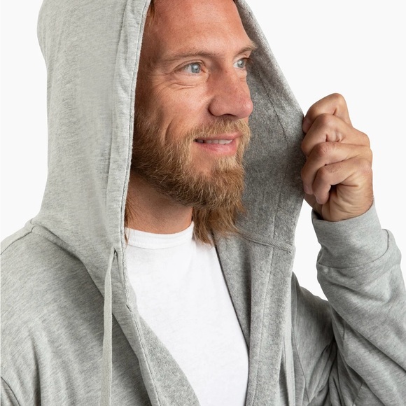 Brand new DudeRobe mens robe. Gray in size L/XL. - Picture 6 of 12